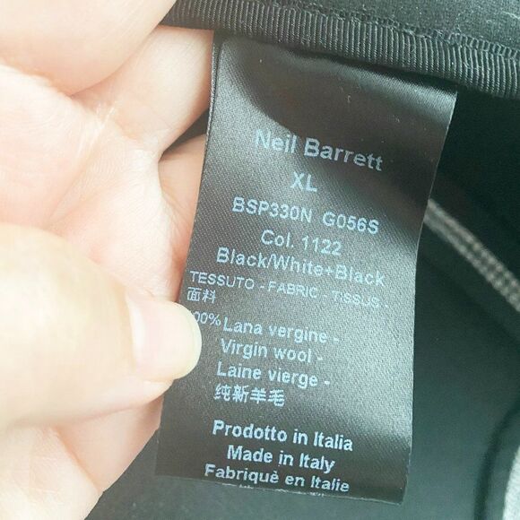 Neil Barrett Vergin Wool Tweed Jacket Slim Fit, Made in Italy, Brand New - Picture 7 of 12
